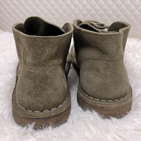 Crewcuts J. Crew Green Suede MacAlister Chukka Boots Shoes Kids Size K3 - Picture 6 of 13